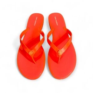 TORY BURCH JELLY SANDALS TONAL FLIP- FLOP SIZE 10